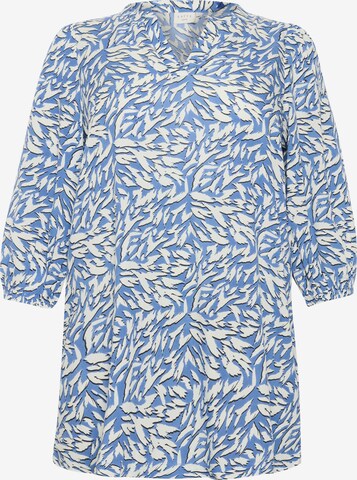 KAFFE CURVE Bluse 'Jenny ' in Blau: predná strana