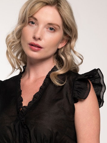 Blouse folklorique 'Fran' SPIETH & WENSKY en noir