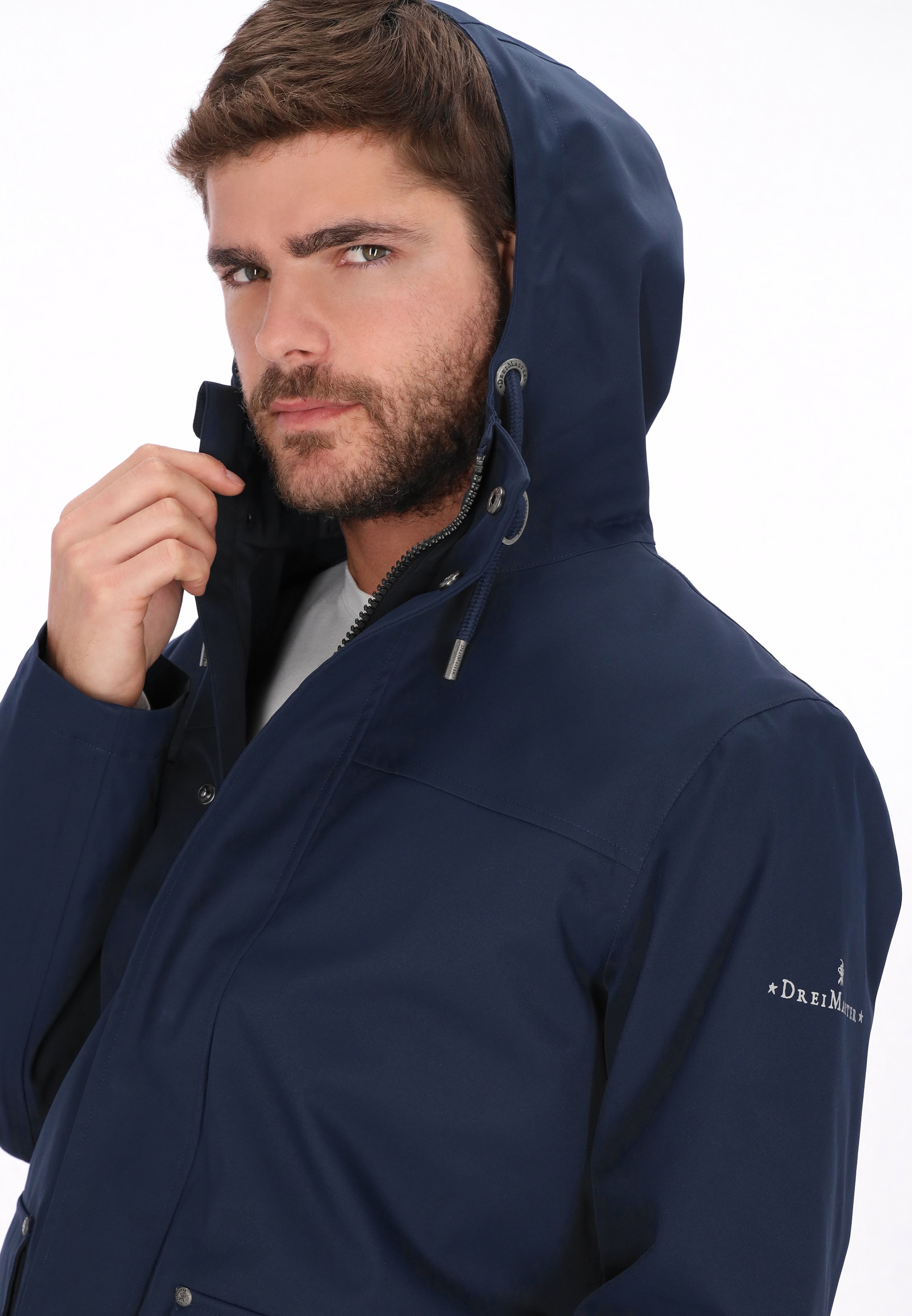 DreiMaster Klassik Weatherproof jacket 'Classic' in Blue