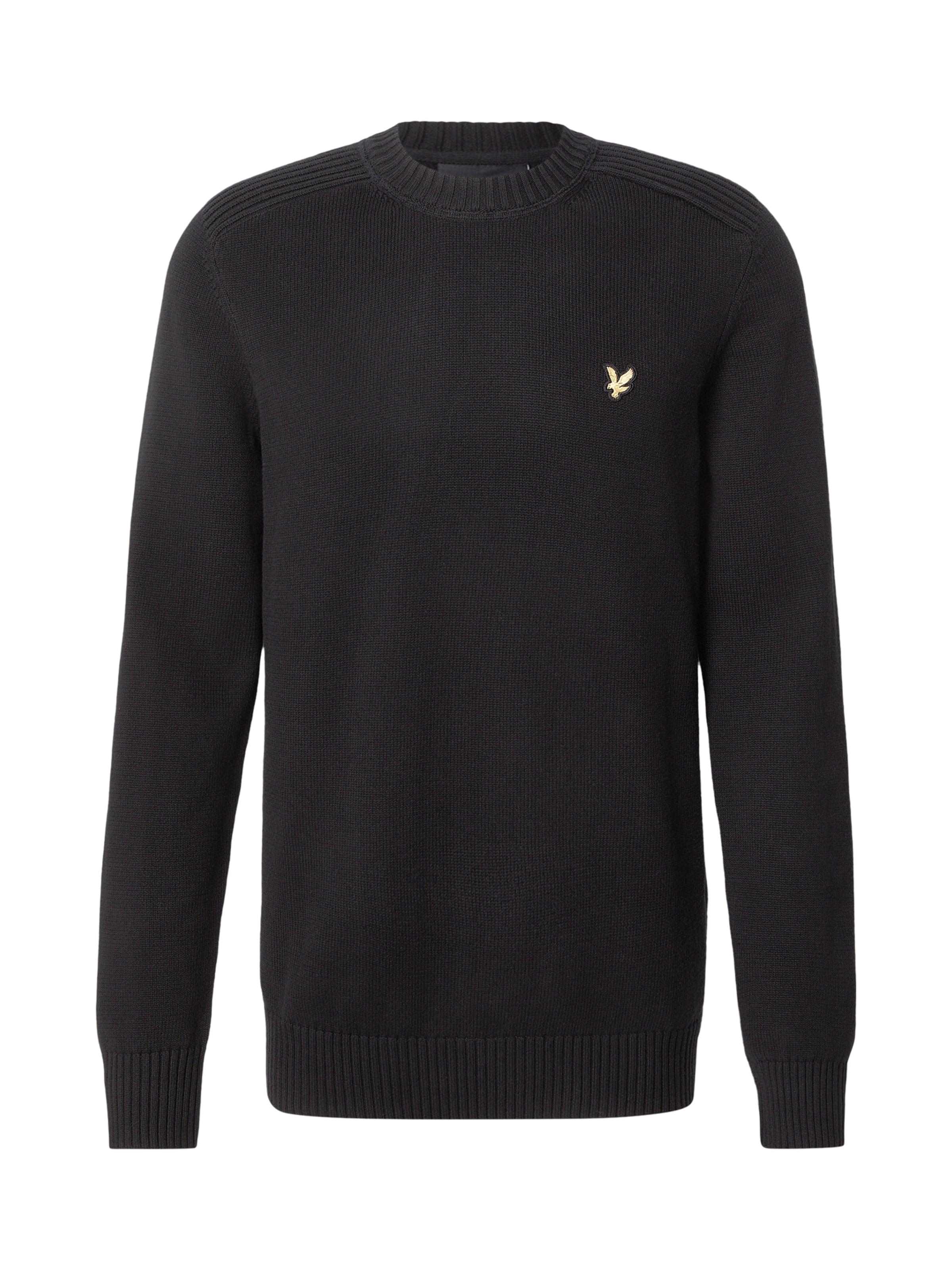 Lyle & Scott Пуловер в черно: отпред