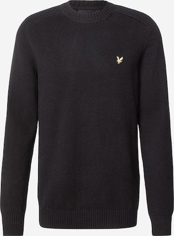 Lyle & Scott Neulepaita värissä musta: etupuoli