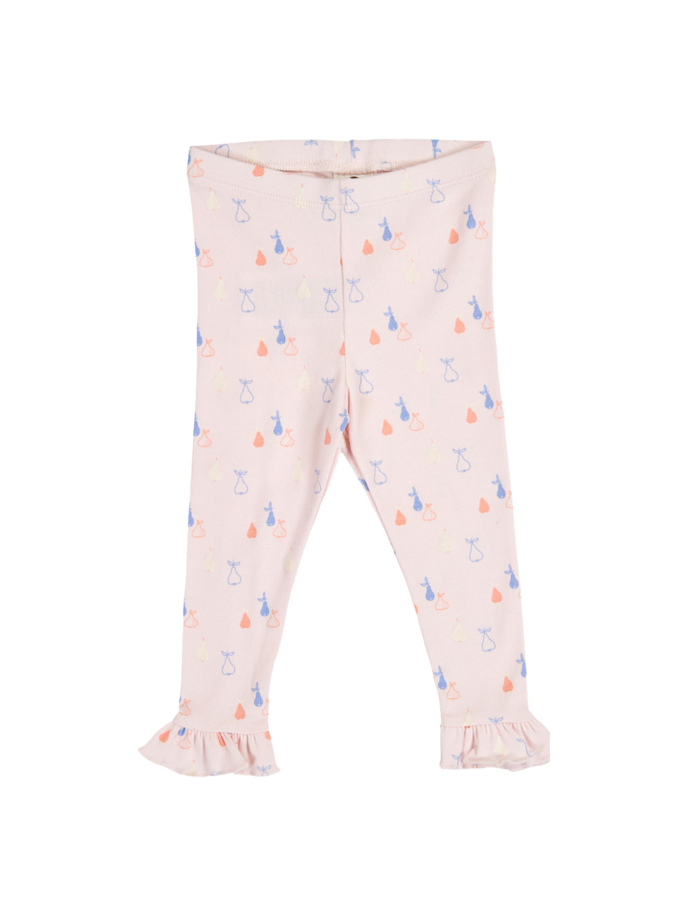 Skinny Leggings Müsli by GREEN COTTON en rose : devant