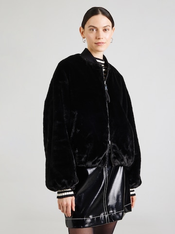 Veste mi-saison Grace en noir : devant