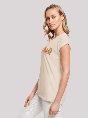 T-shirt 'Def Leppard' F4NT4STIC en beige