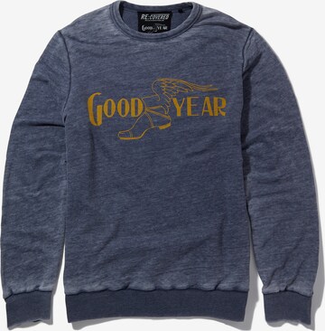 Recovered Sweatshirt 'Goodyear' in Blau: predná strana