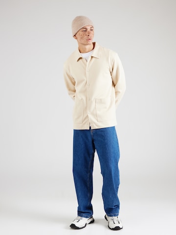 SELECTED HOMME Between-Season Jacket 'SLHRELAXHANK' in Beige