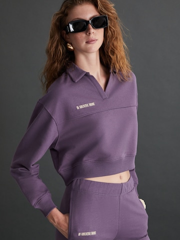 Grimelange Sweatshirt i lilla: forside