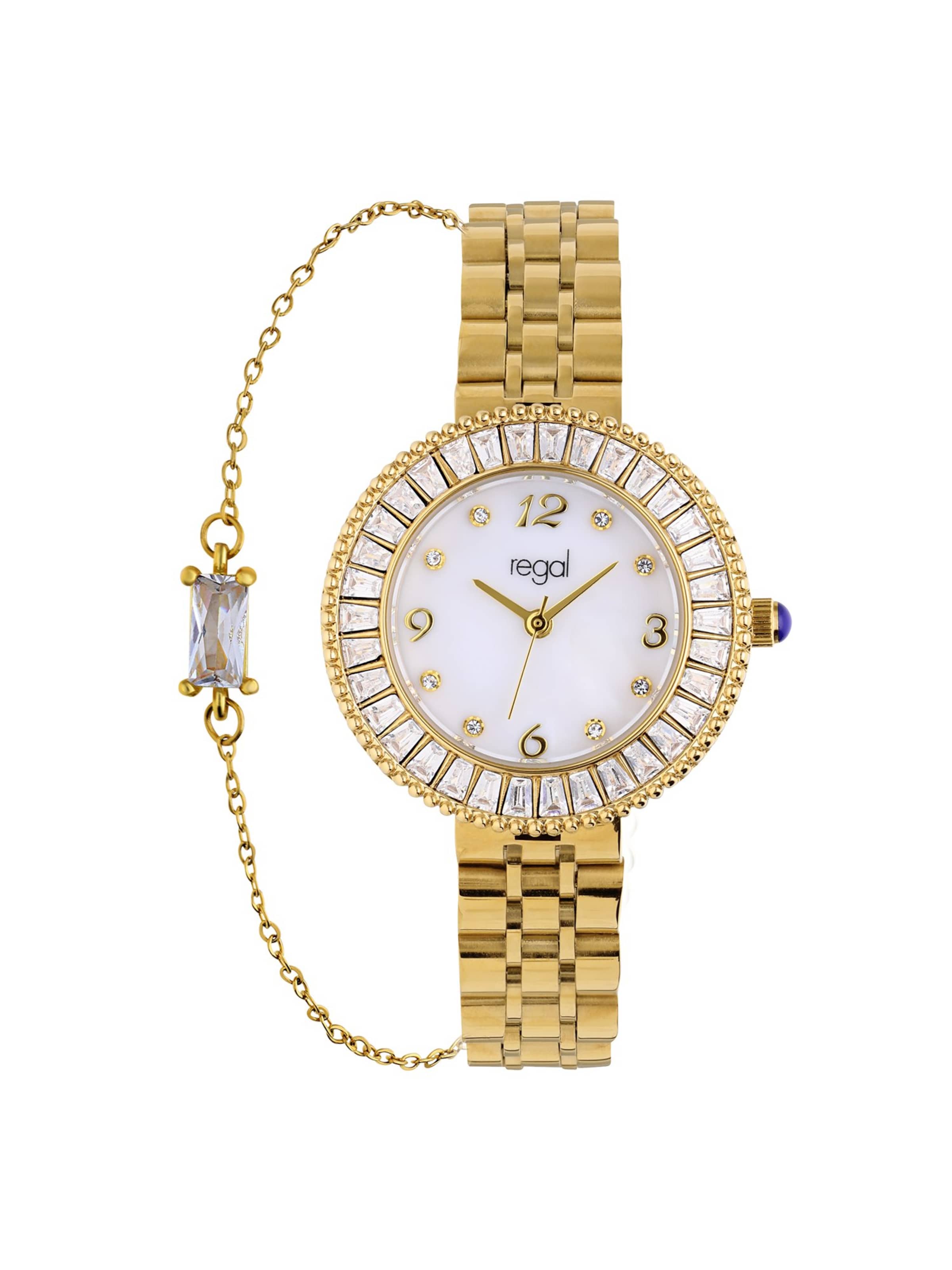 Lucardi Sieraden set 'Statement' in Goud: voorkant