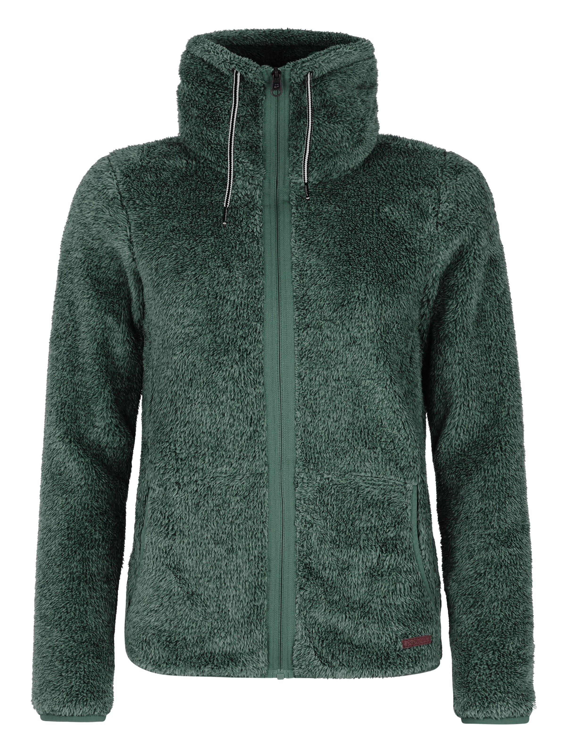 PROTEST Fleece jacket 'RIRI' in Green: front