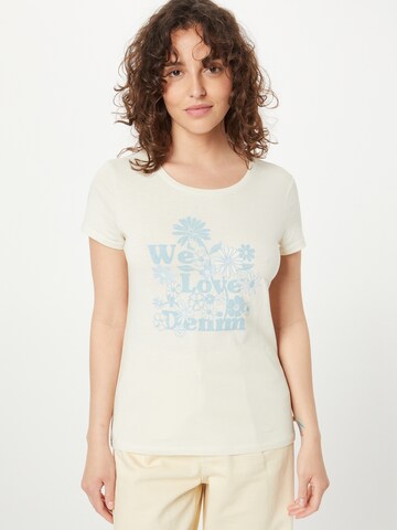 TOM TAILOR DENIM T-Shirt in Beige: predná strana