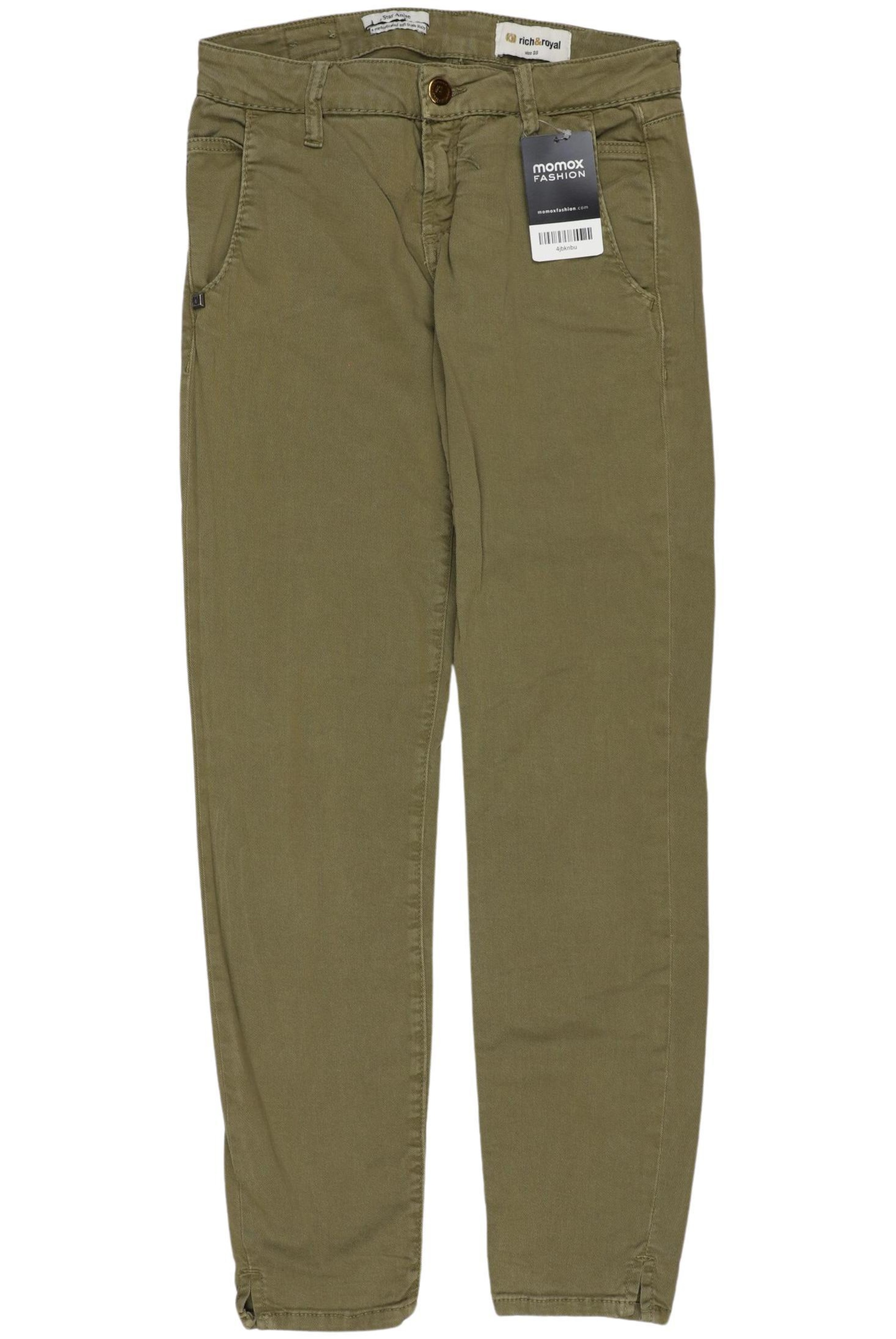 Rich & Royal Stoffhose XS in Grün: Vorderseite