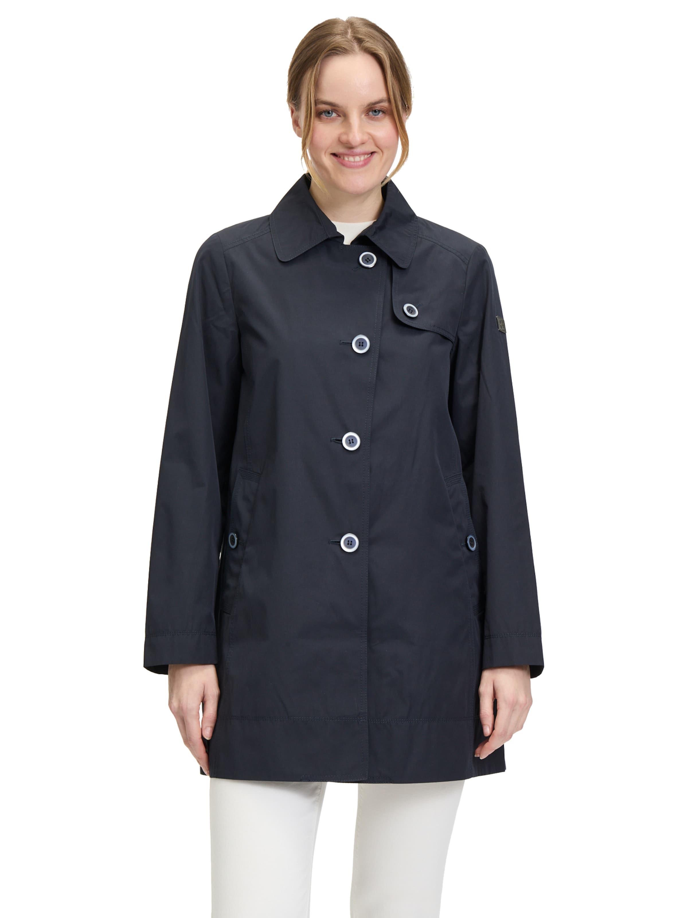 Manteau mi-saison Betty Barclay en bleu : devant