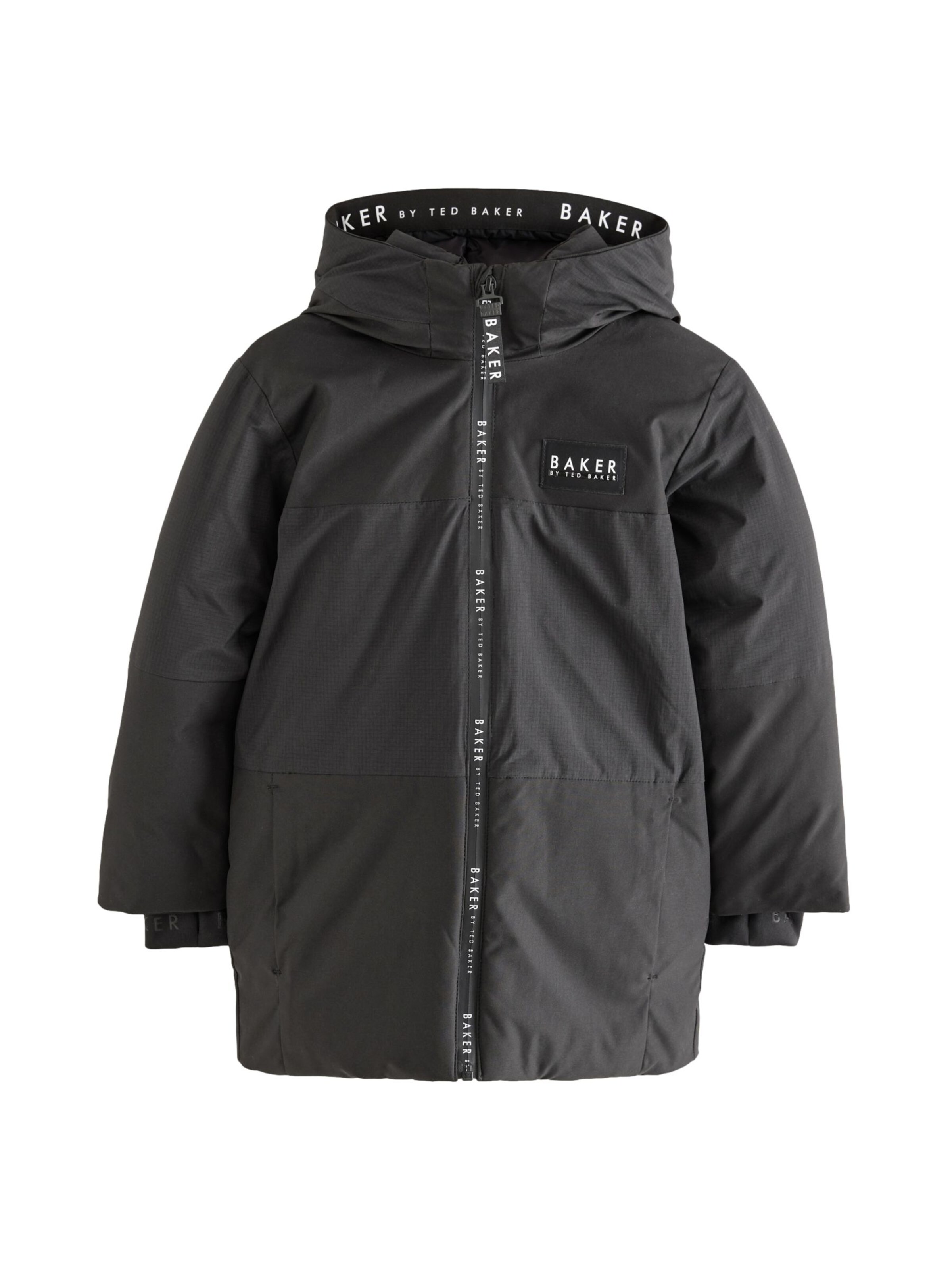 Baker by Ted Baker Преходно яке в черно: отпред
