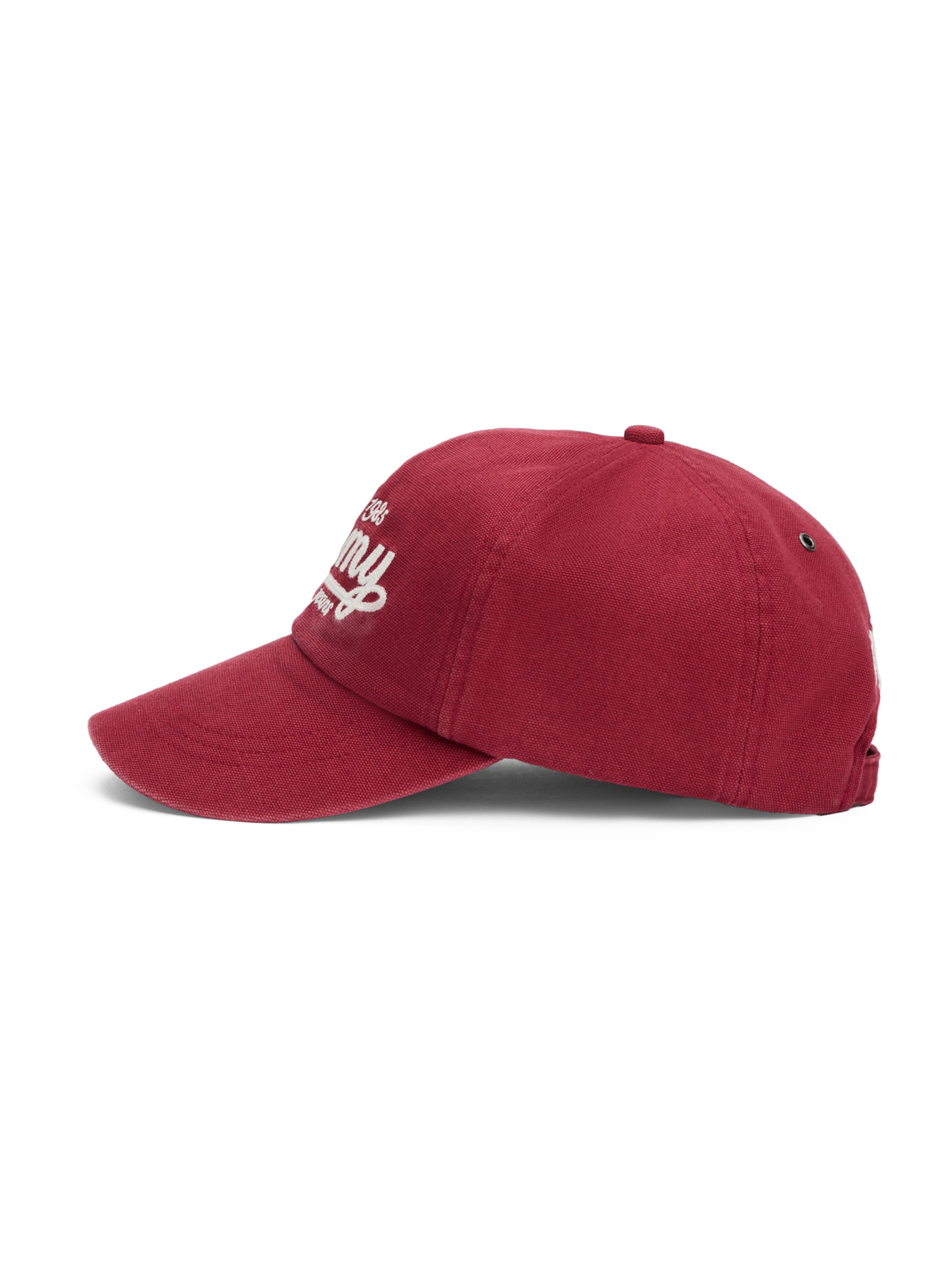 Casquette Tommy Jeans en rouge : devant