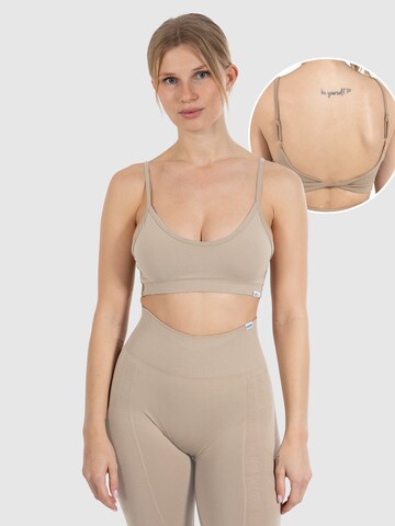 Smilodox Sport BH Shaped Fit Layne in Beige: Vorderseite