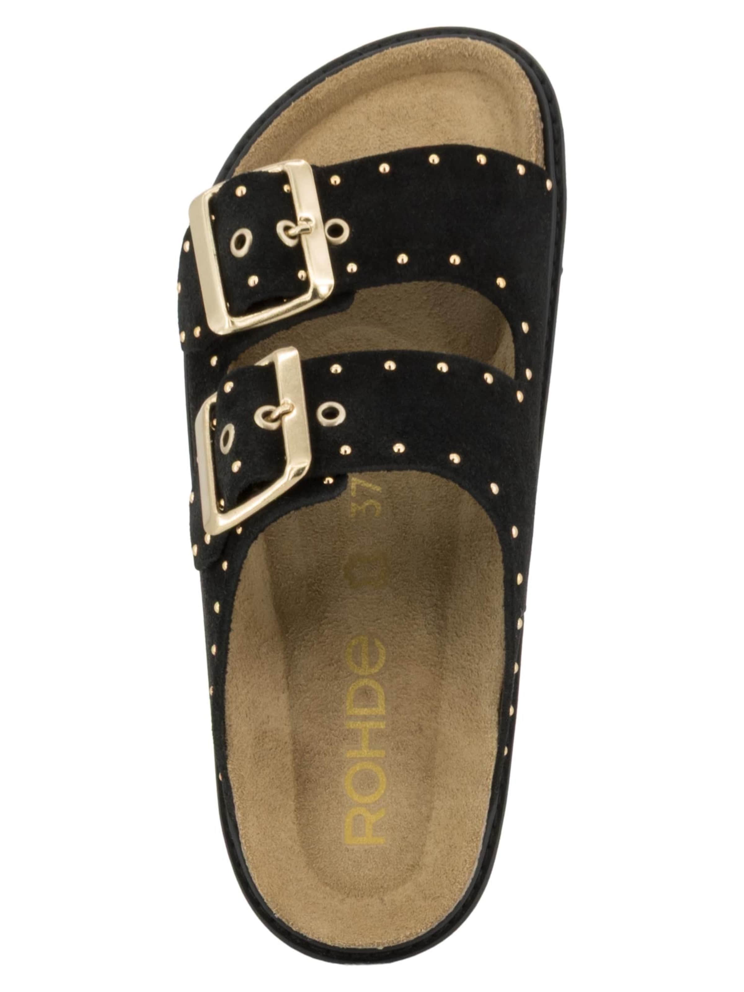 ROHDE Mules 'Tropea' in Black