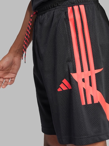 ADIDAS SPORTSWEAR Loosefit Παντελόνι φόρμας 'TIRO' σε μαύρο
