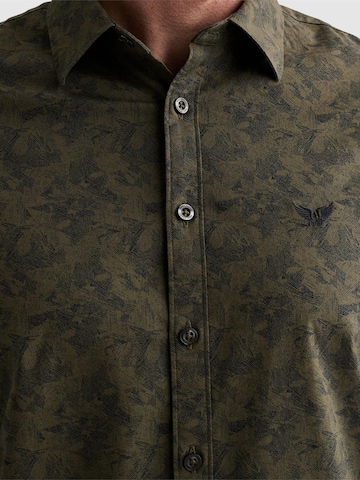 PME Legend Regular fit Overhemd 'Shirt with allover print and embroidered logo' in Groen