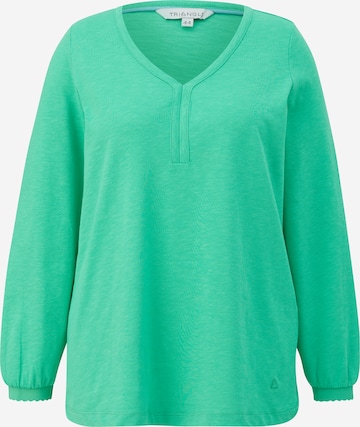 TRIANGLE Shirt in Groen: voorkant