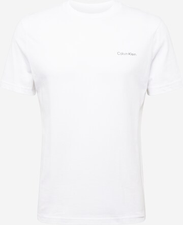 T-Shirt Calvin Klein en blanc : devant