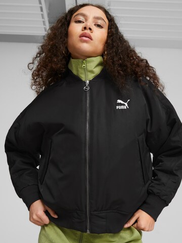 PUMA Between-season jacket 'Shiny' in Black: front