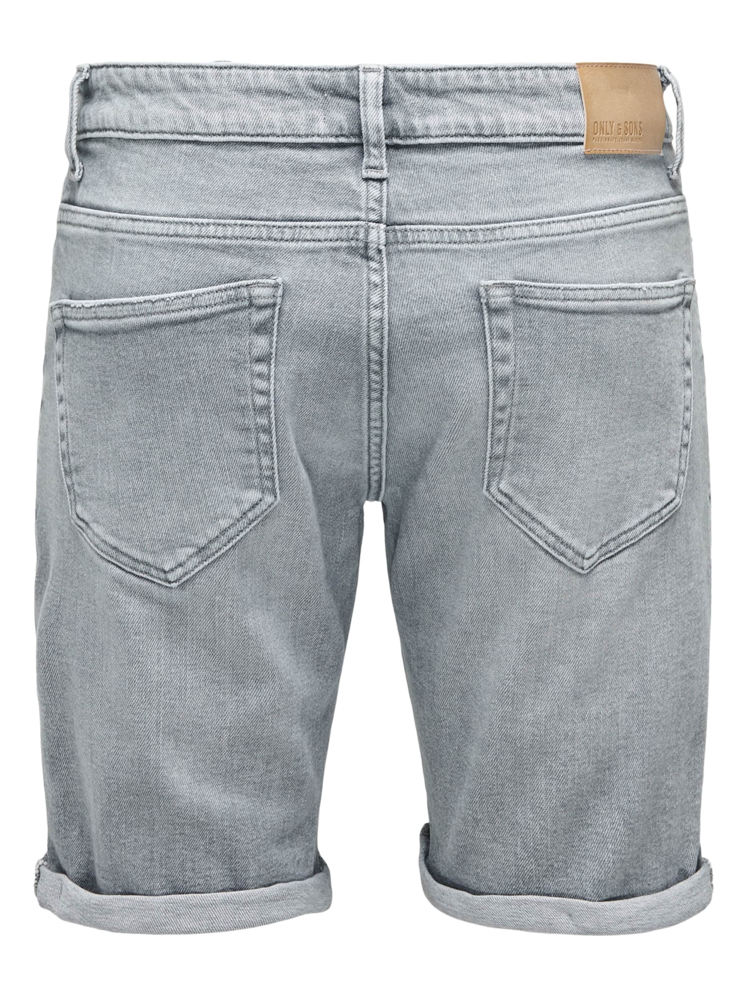 Only & Sons Slimfit Jeans 'ONSPly' i grå