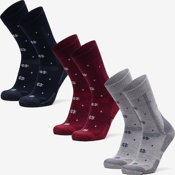 Chaussettes de sport 'Classic Hiking Crew' DANISH ENDURANCE en bleu : devant