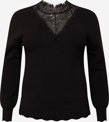 ONLY Carmakoma Pullover 'REBECCA' in Schwarz: predná strana