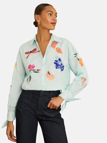 love & roses Blouse in Green: front