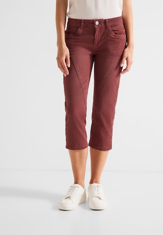 STREET ONE Slimfit Jeans in Rot: predná strana