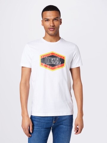T-Shirt 'DIEGOR' DIESEL en blanc : devant