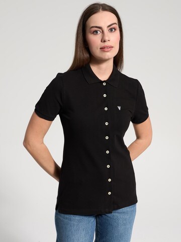 NOWIHT Bluse 'Eugenie'‌‌‌‌ in Schwarz