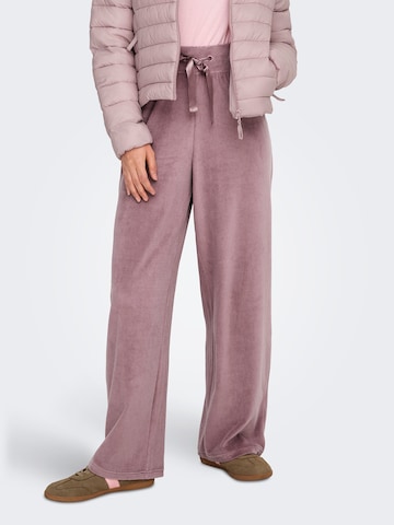 JDY Loose fit Trousers 'JDYVIDA ' in Pink: front