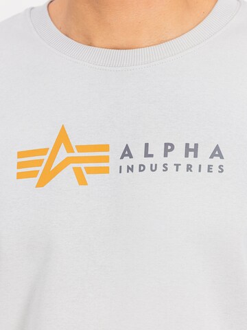 ALPHA INDUSTRIES Sweatshirt 'Alpha'‌‌‌‌‌‌ in Grau