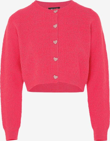 Cardigan aleva en rose : devant