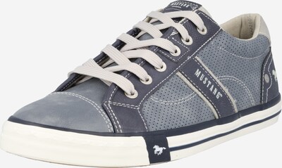 MUSTANG Sneakers laag in de kleur Smoky blue / Taupe / Lichtgrijs, Productweergave