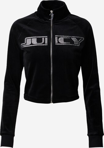 Juicy Couture Collegetakki 'LELU' värissä musta: edessä