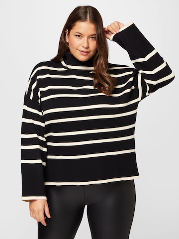 Vero Moda Curve Sweater 'Saba' in Black: front