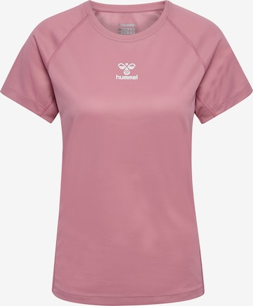 T-shirt fonctionnel Hummel en rose : devant