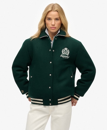 Veste mi-saison Superdry en vert : devant