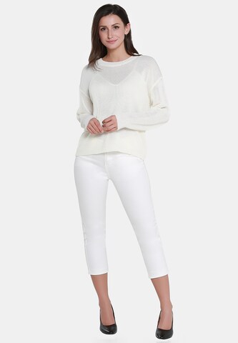 Pull-over Usha en blanc