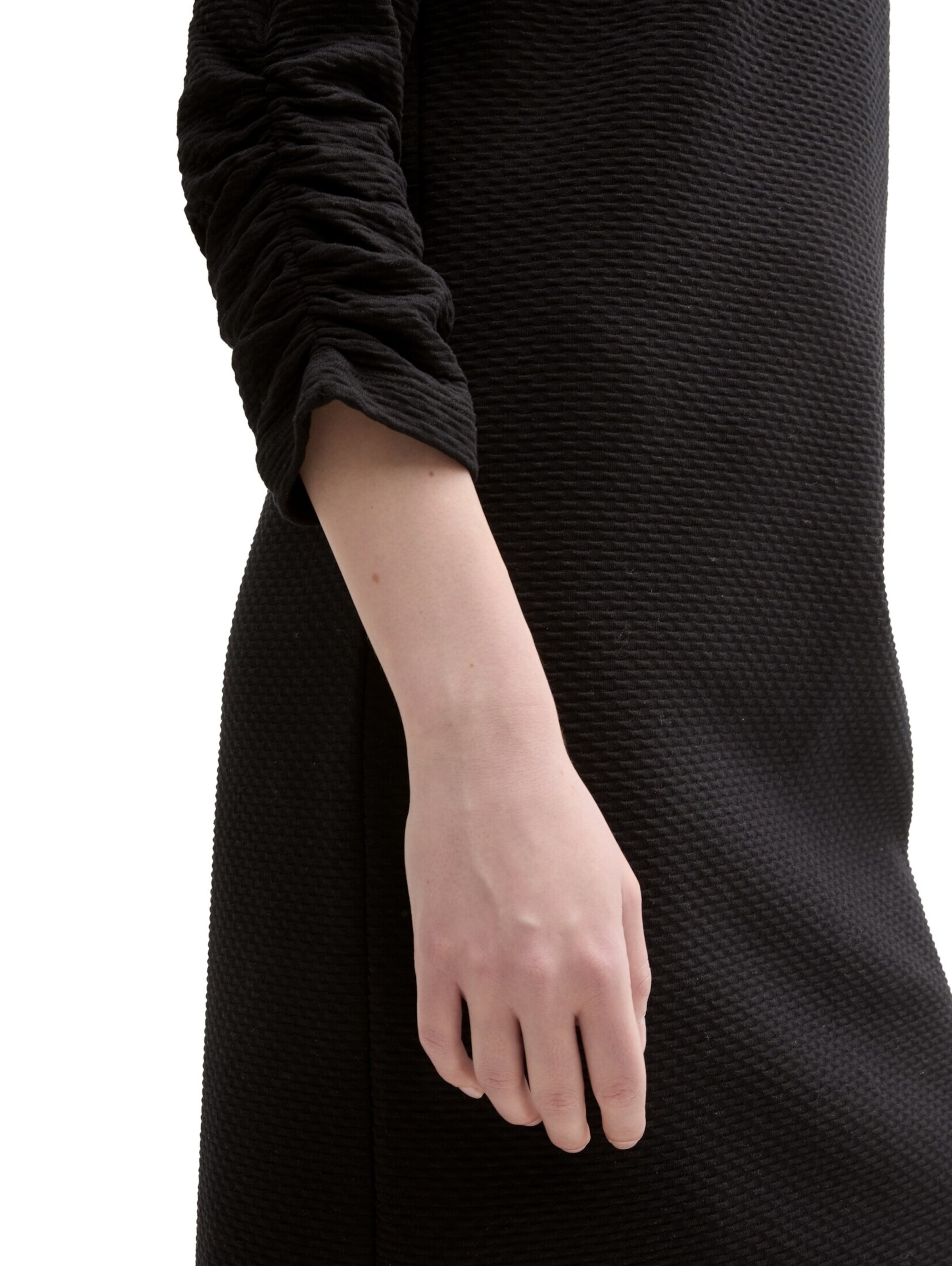 TOM TAILOR DENIM Jurk in Zwart