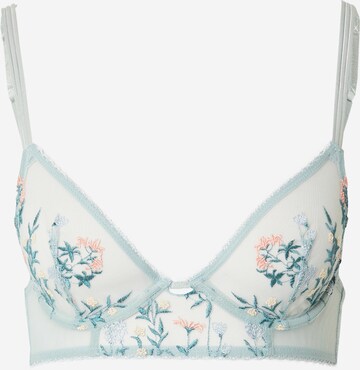 ETAM Triangle Bra in Blue: front