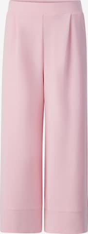 Wide leg Pantaloni con pieghe di Rich & Royal in rosa: frontale