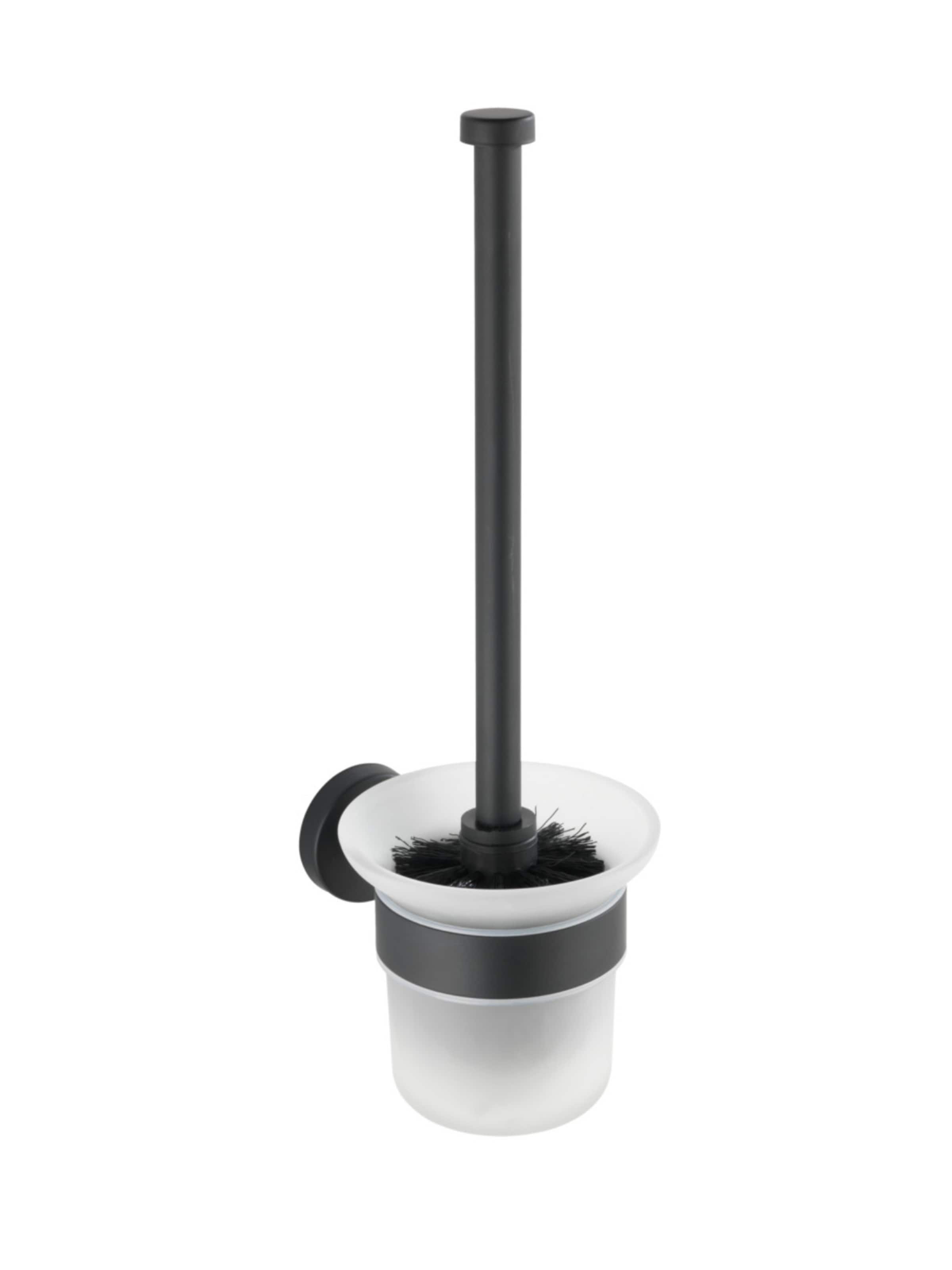 Wenko WC-Garnitur 'Bosio' in Schwarz: Vorderseite