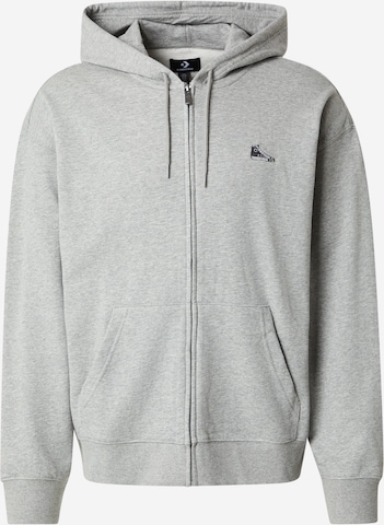 CONVERSE Collegetakki 'SNEAKER PATCH' värissä harmaa: etupuoli