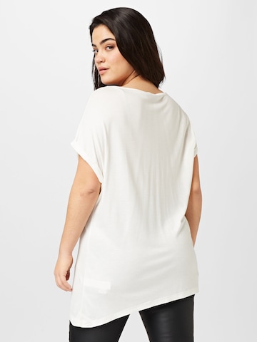 ABOUT YOU Curvy - Camiseta 'Maja' en blanco