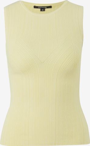 COMMA Knitted Top in Yellow: front