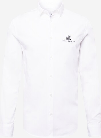 ARMANI EXCHANGE - Regular Fit Camisa em branco: frente