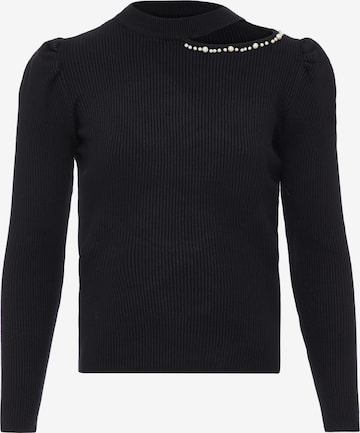 leo selection Sweater in Black: front